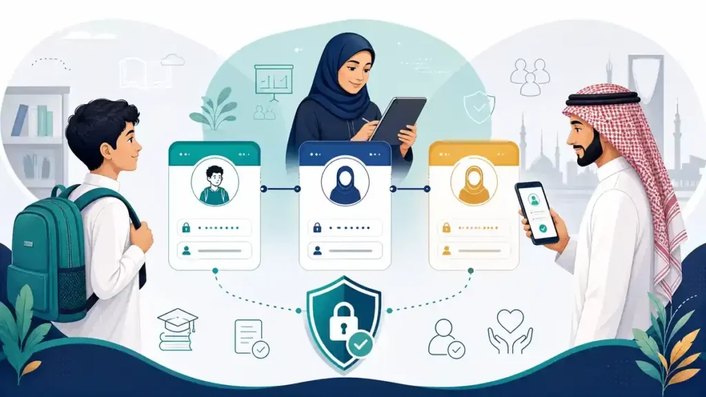 استعادة كلمة مرور مدرستي عن طريق توكلنا
