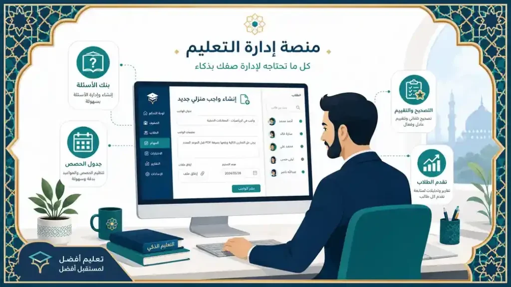 الواجبات في منصة مدرستي