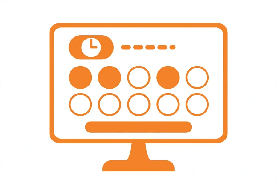 Madrasati exam test screen with question navigator and timer
