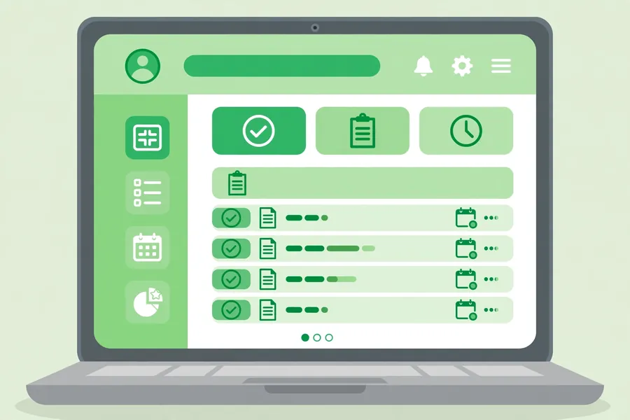 Madrasati homework list showing assigned homework on the student dashboard